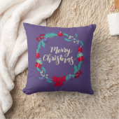 クリスマスリース クッション (ブランケット)