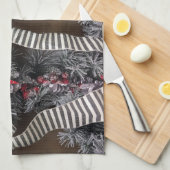 ***クリスマスリース***クリスマスタオル キッチンタオル (四つ折り)