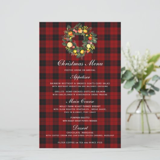 クリスマスリース |クリスマスメニュー (スタンド正面)