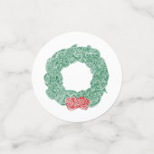 クリスマスリース コンフェッティ (スモール正面)