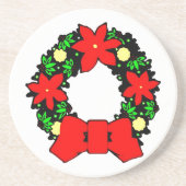 クリスマスリース コースター (正面)