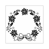 クリスマスリース ゴムスタンプ サイズ S M L ラバースタンプ (インプリント)