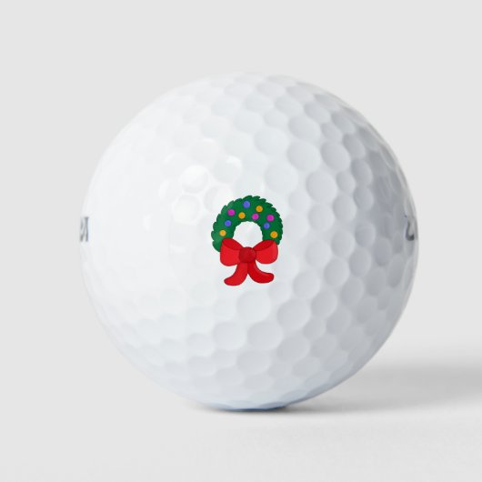 クリスマスリース ゴルフボール (正面)