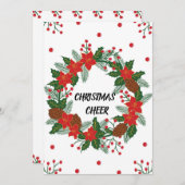 クリスマスリース シーズンカード (正面/裏面)