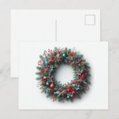 クリスマスリース シーズンポストカード (正面/裏面)