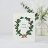 クリスマスリース シーズンポストカード (スタンド正面)