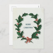 クリスマスリース シーズンポストカード (正面/裏面)