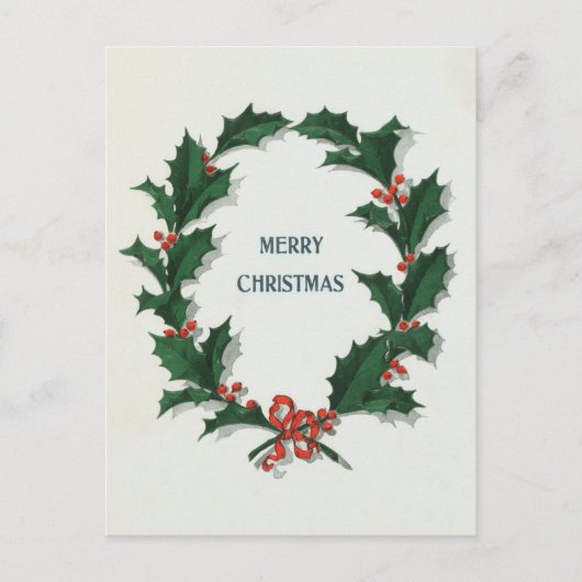 クリスマスリース シーズンポストカード (正面)