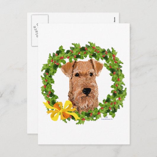 クリスマスリース シーズンポストカード (正面/裏面)