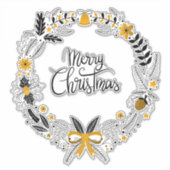 クリスマスリース シール (正面)