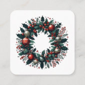 クリスマスリース スクエア名刺 (裏面)