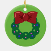 クリスマスリース セラミックオーナメント (裏面)