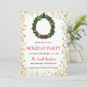 クリスマスリース、ダイヤモンドと星 招待状 (スタンド正面)