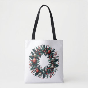 クリスマスリース トートバッグ