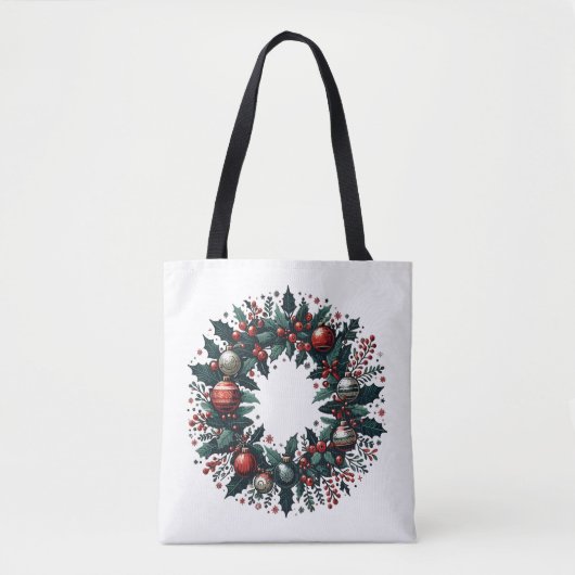 クリスマスリース トートバッグ (正面)