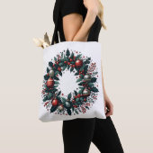 クリスマスリース トートバッグ (クローズアップ)
