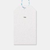 クリスマスリース パーソナライズされた ギフトタグ (裏面)