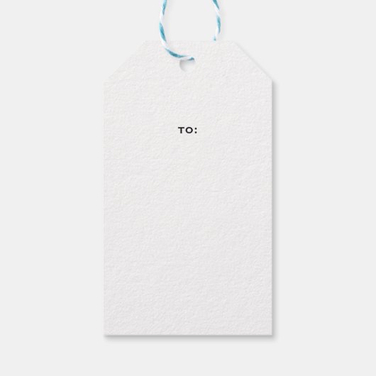 クリスマスリース パーソナライズされた ギフトタグ (裏面)