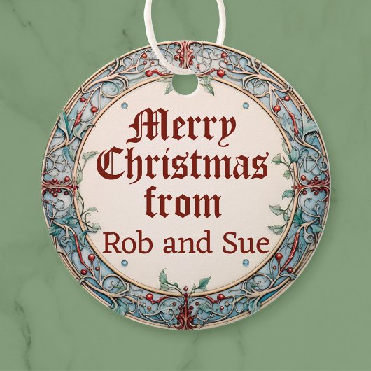 クリスマスリース フェイバータグ