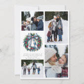 クリスマスリース フォトコラージュ シーズンカード (正面)