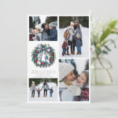 クリスマスリース フォトコラージュ シーズンカード (スタンド正面)