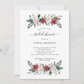 クリスマスリース |フローラ休日ブライダルシャワー 招待状 (正面)