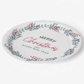 クリスマスリース ペーパープレート (アングル)