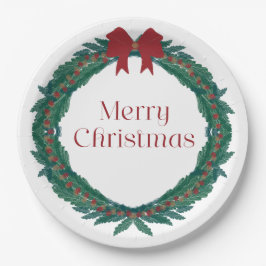クリスマスリース ペーパープレート