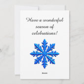 クリスマスリース（ホリーベリーとリボン） シーズンカード (裏面)