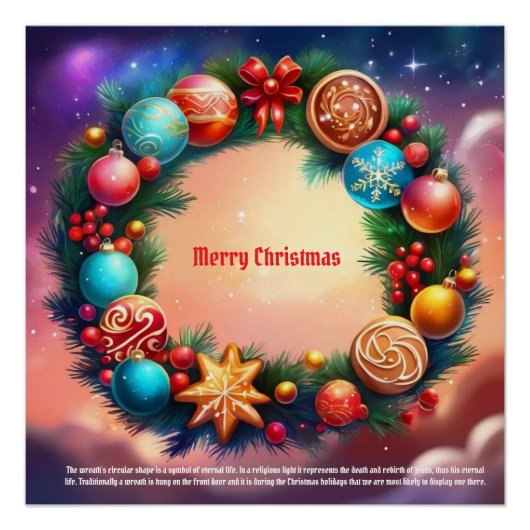 クリスマスリース ポスター (正面)