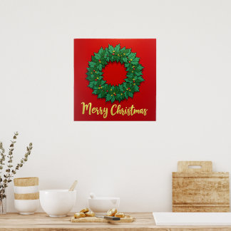 クリスマスリース ポスター