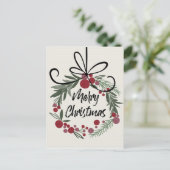 クリスマスリース ポストカード (スタンド正面)