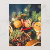 クリスマスリース ポストカード (正面)