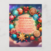 クリスマスリース ポストカード (正面)