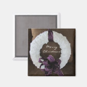 クリスマスリース マグネット (正面/裏面)