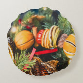 クリスマスリース ラウンドクッション (裏面)