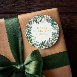 クリスマスリース ラウンドシール