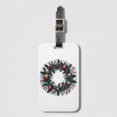 クリスマスリース ラゲッジタグ (正面縦)