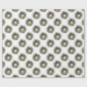 クリスマスリース ラッピングペーパー (フラット)