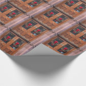 クリスマスリース ラッピングペーパー (角)