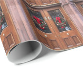 クリスマスリース ラッピングペーパー (ロールコーナー)