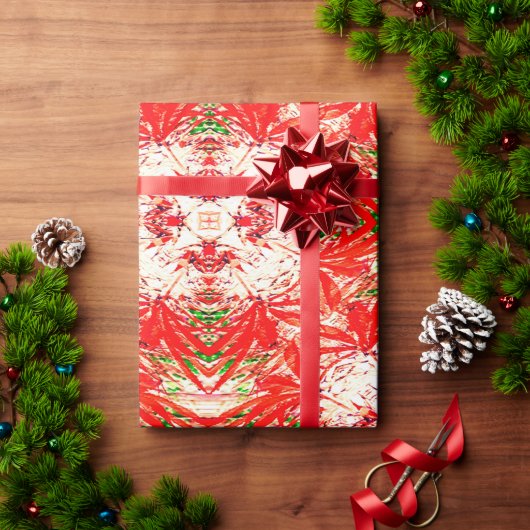 クリスマスリース..... ラッピングペーパー (クリスマスギフト)