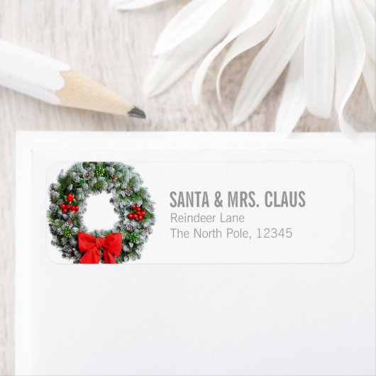 クリスマスリース ラベル (インサイチュ)