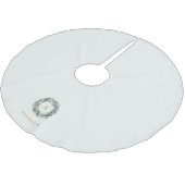 クリスマスリース"喜び"ファミリーモノグラム ブラッシュドポリエステルツリースカート (アングル)