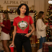 クリスマスリース 宝石 ホリデー飾り Tシャツ