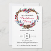 クリスマスリース 招待状 (正面)