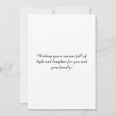 クリスマスリース 招待状 (裏面)