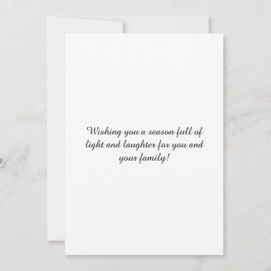 クリスマスリース 招待状 (裏面)