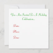 クリスマスリース 招待状 (裏面)