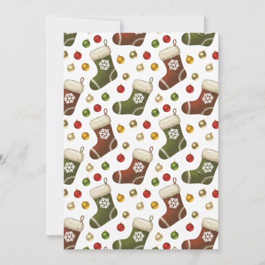 クリスマスリース 招待状 (正面)